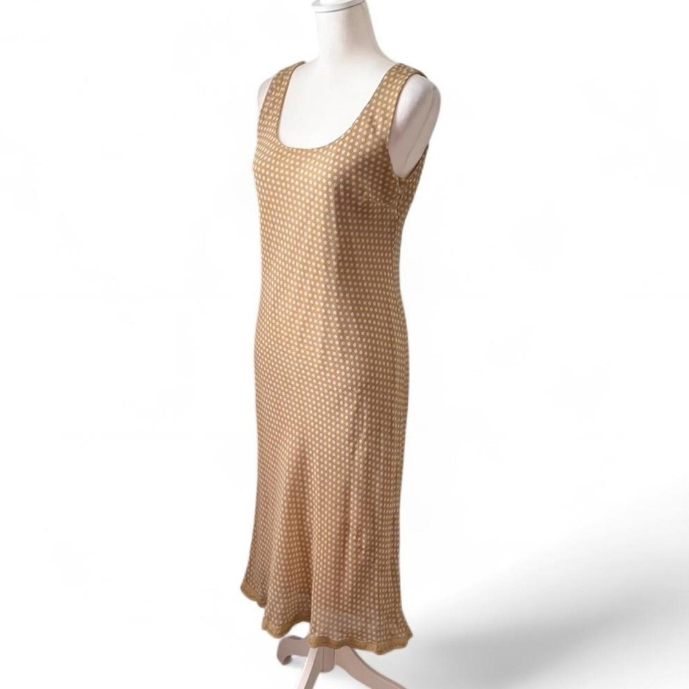 90s Vintage Polka Dot Chiffon Dress